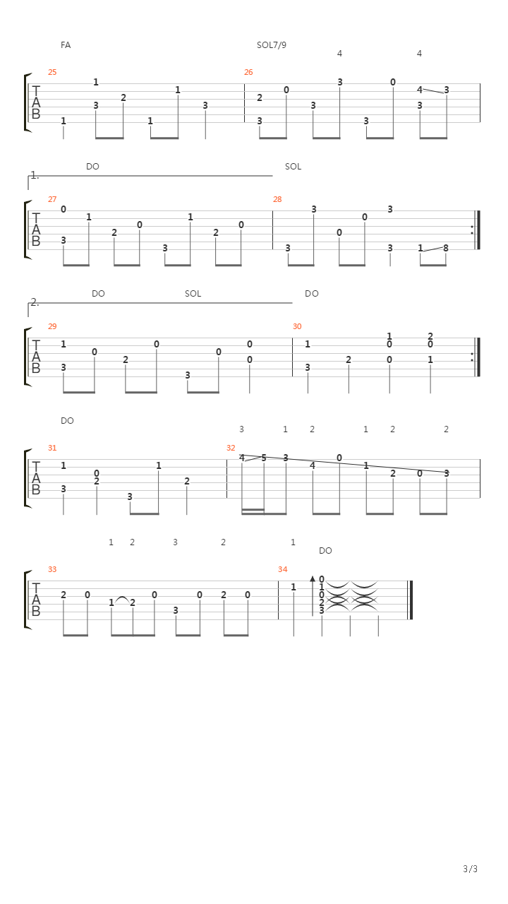 Egged Bus Rag吉他谱