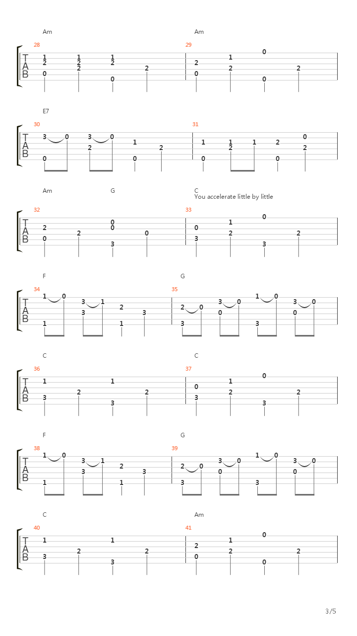 Le Derviche Tourneur吉他谱