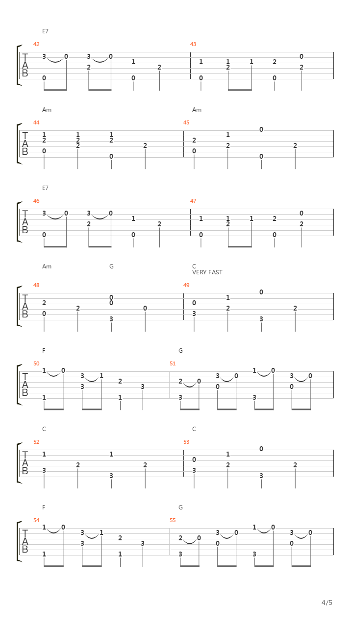 Le Derviche Tourneur吉他谱