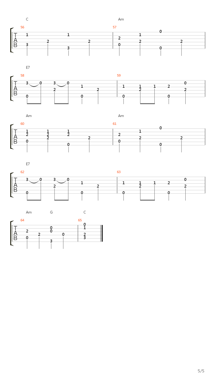 Le Derviche Tourneur吉他谱