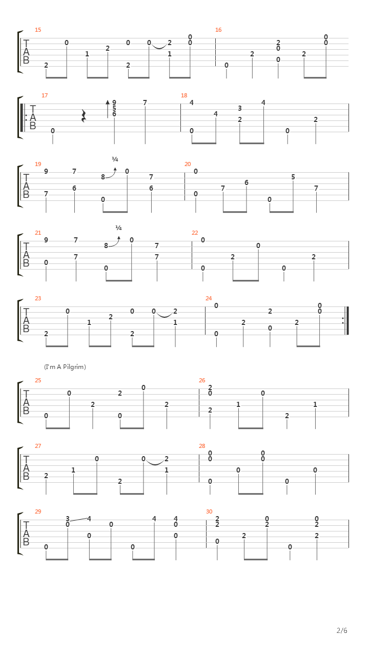 Medley Nine Pound Hammer - Im A Pilgrim - Steel Guitar Rag吉他谱