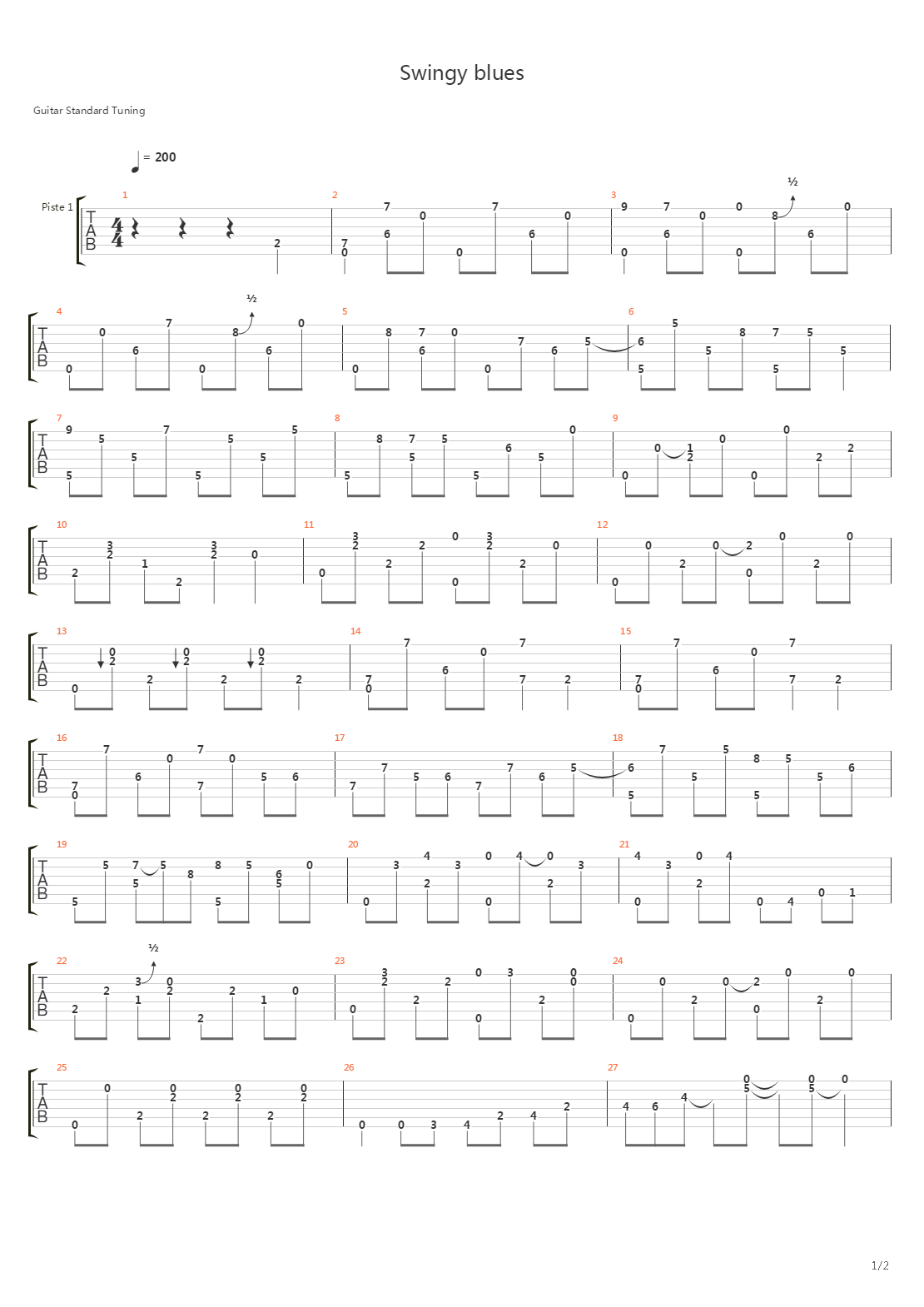 Swingy Blues吉他谱