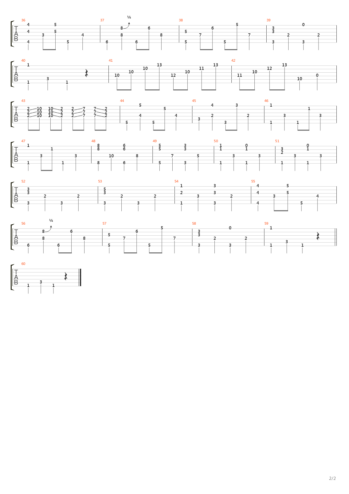 Walking The Strings吉他谱