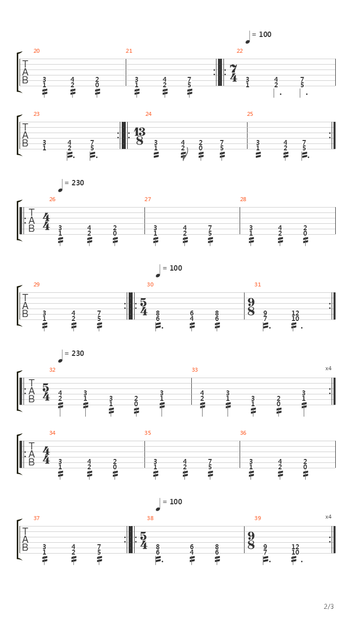 502吉他谱