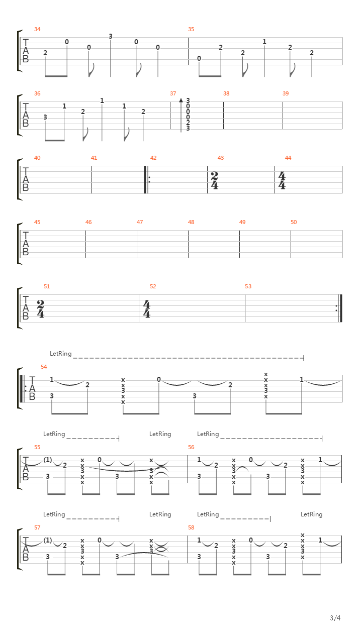 Rudiger吉他谱