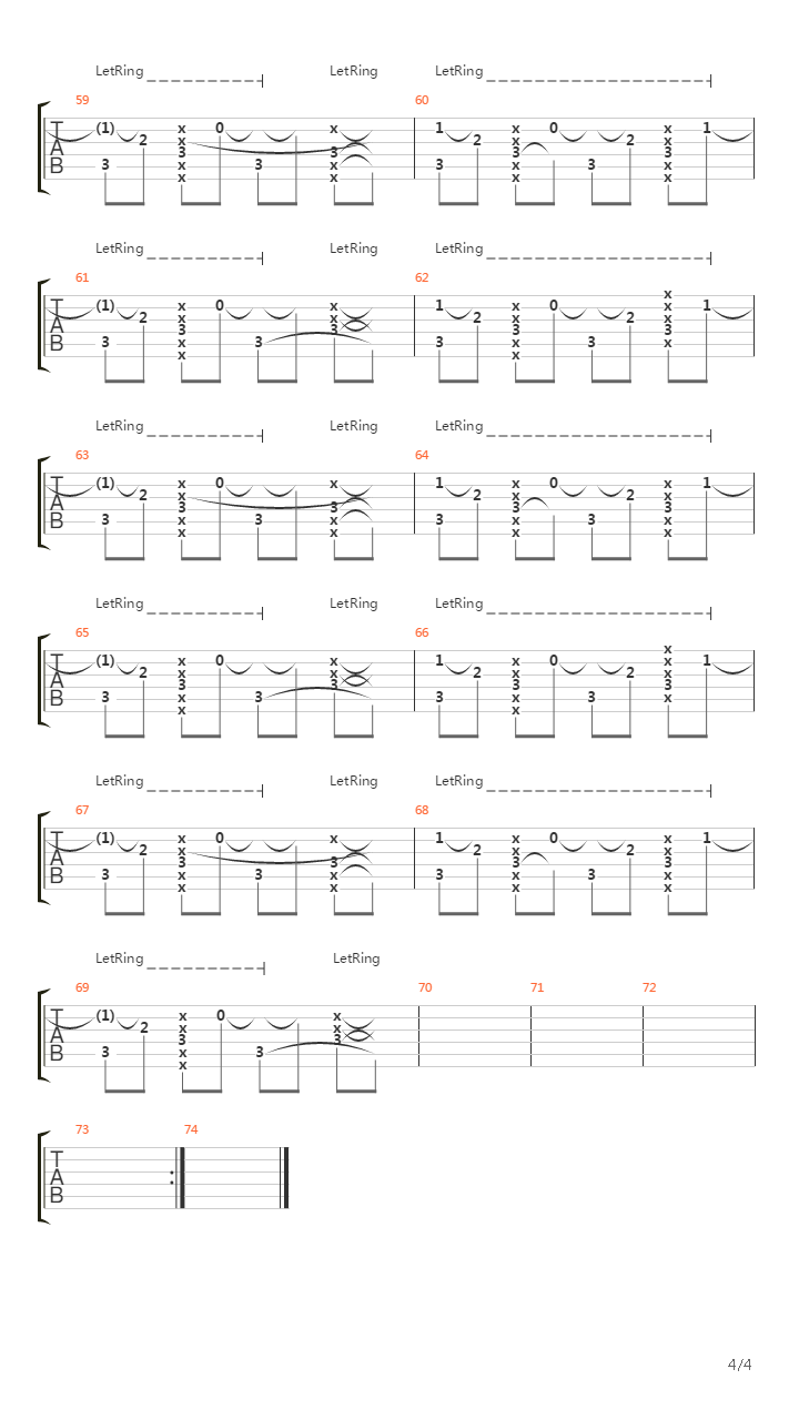 Rudiger吉他谱