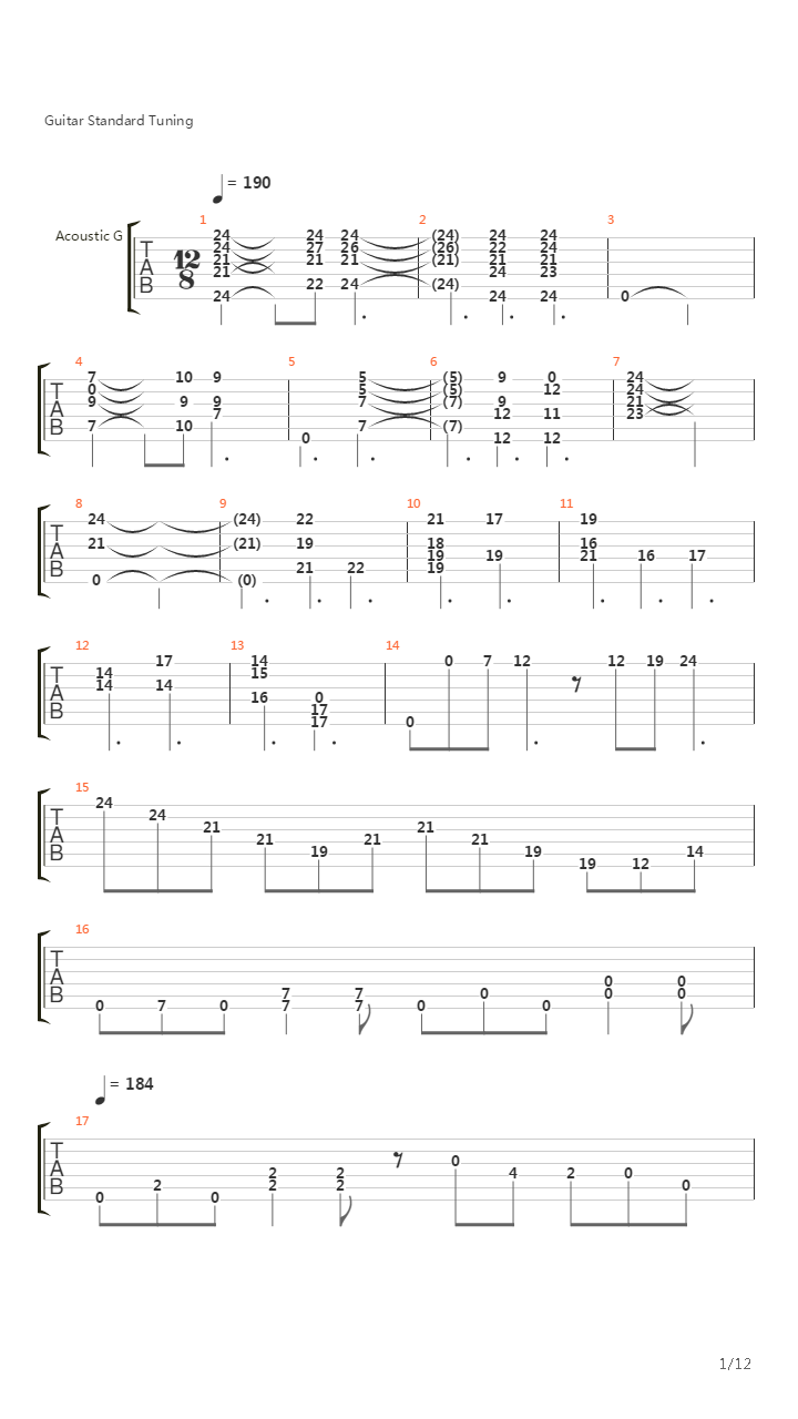 One Final Effort吉他谱