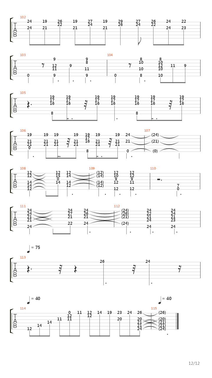 One Final Effort吉他谱