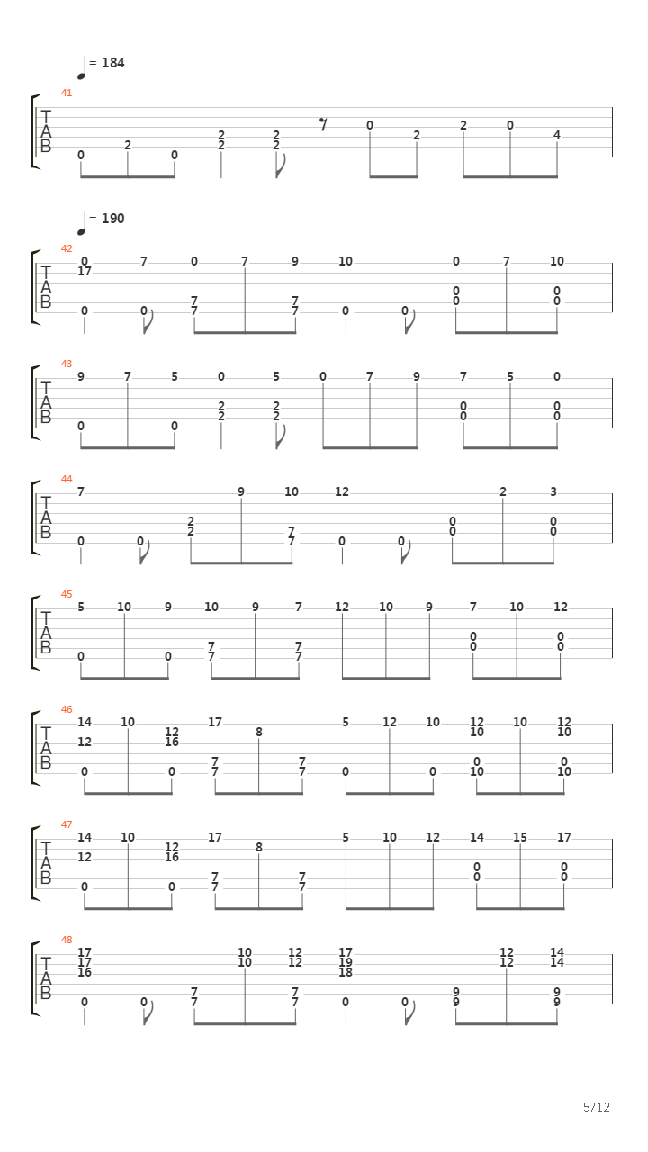 One Final Effort吉他谱