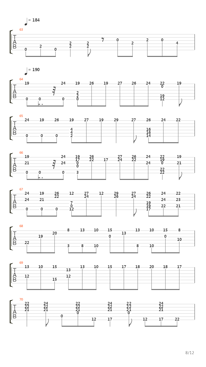 One Final Effort吉他谱