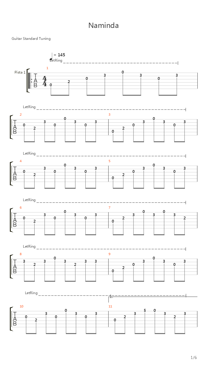 Namida吉他谱