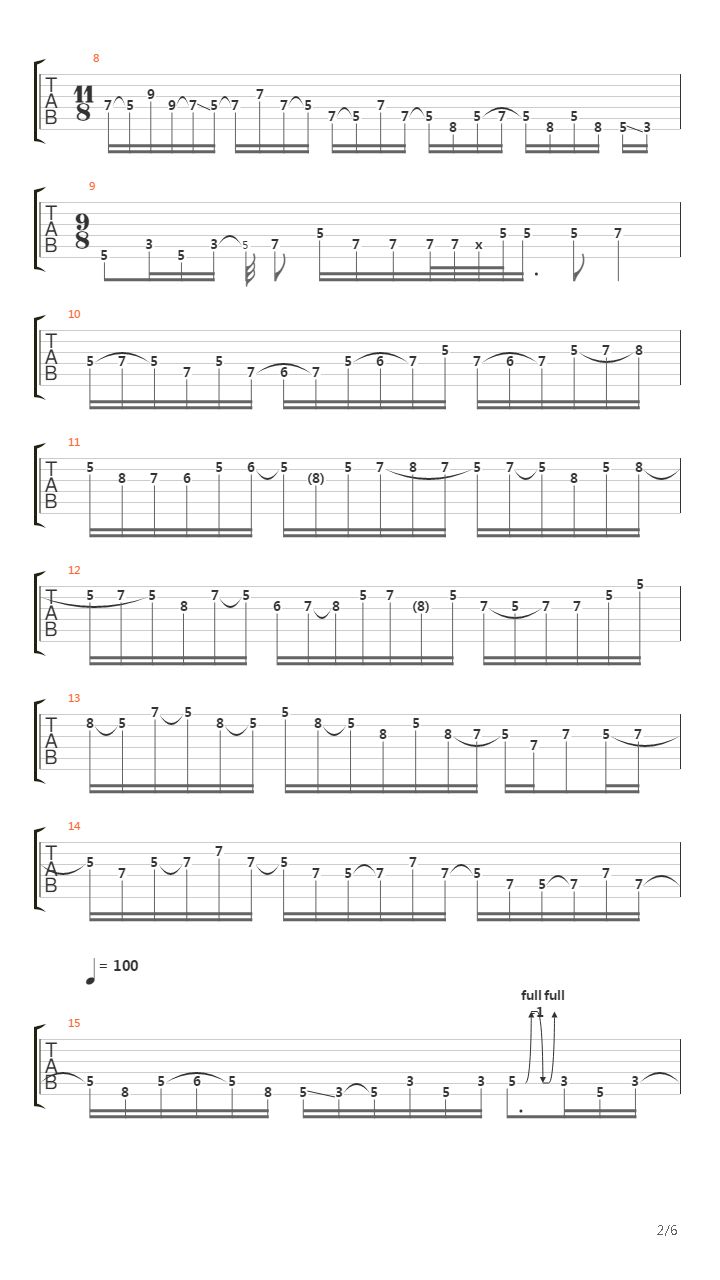 Solo 2吉他谱