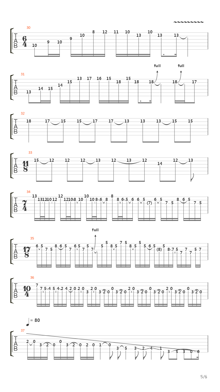 Solo 2吉他谱