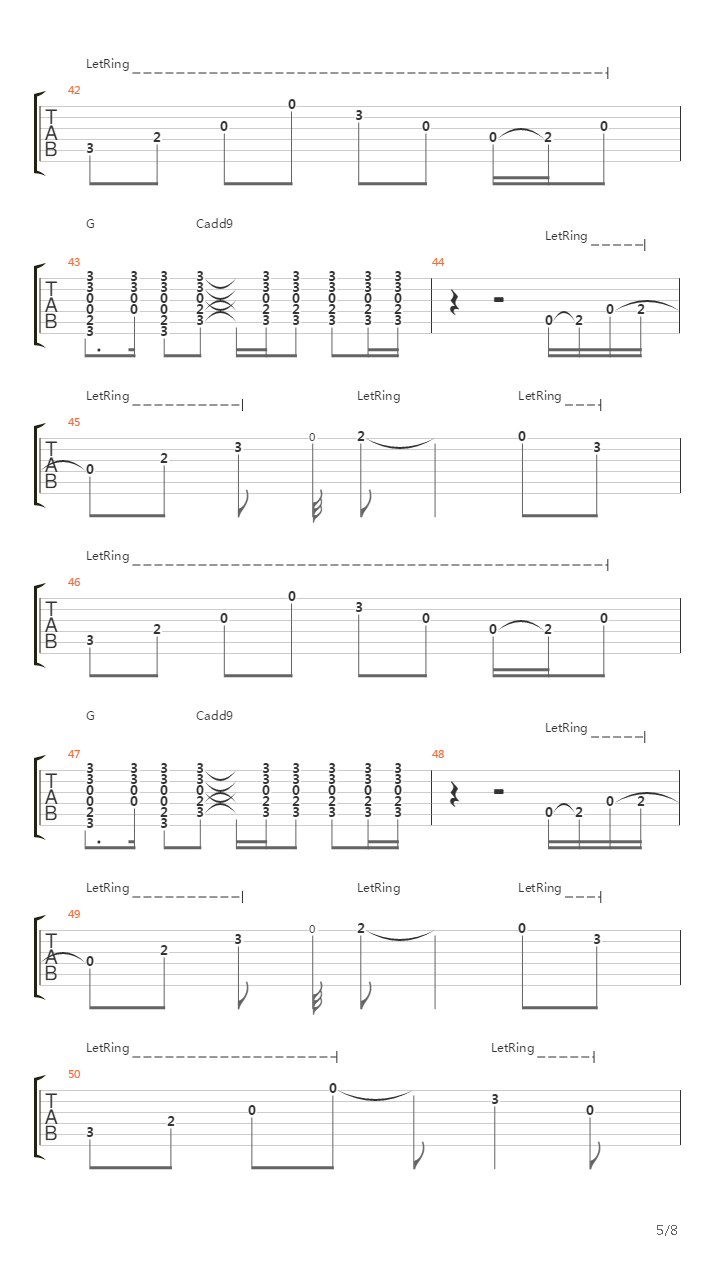 3 Am吉他谱