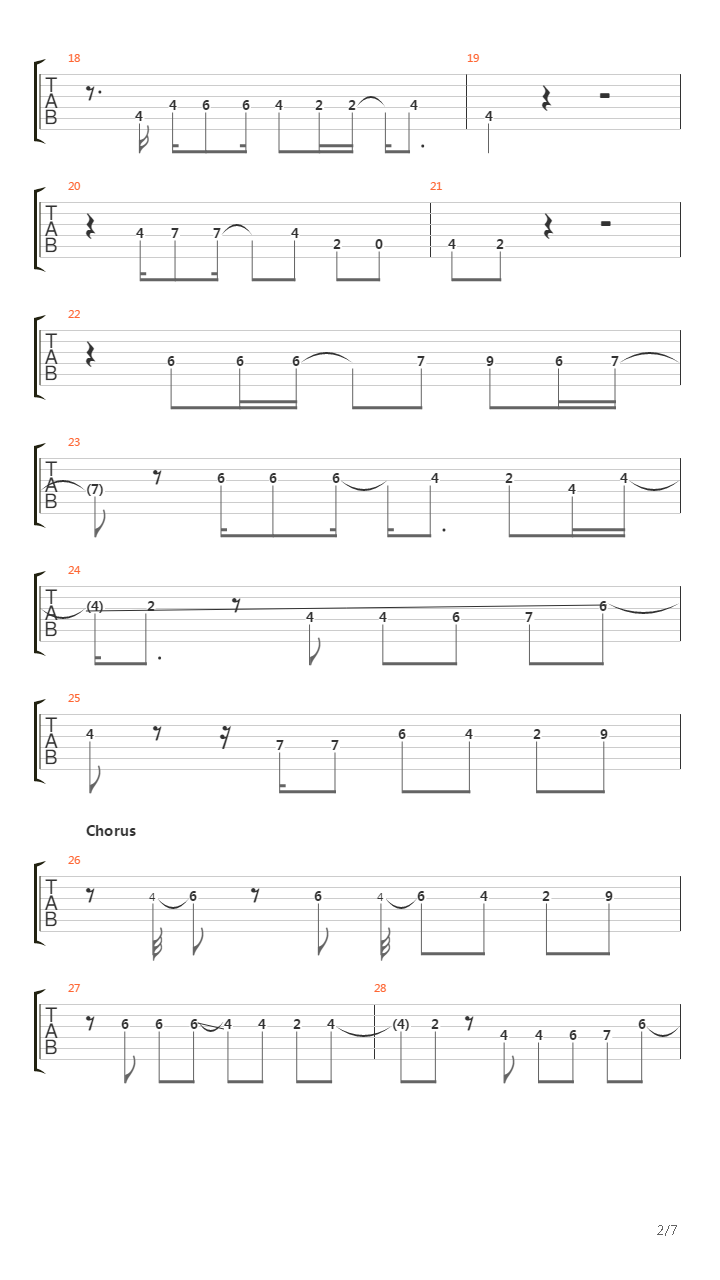 Bent吉他谱