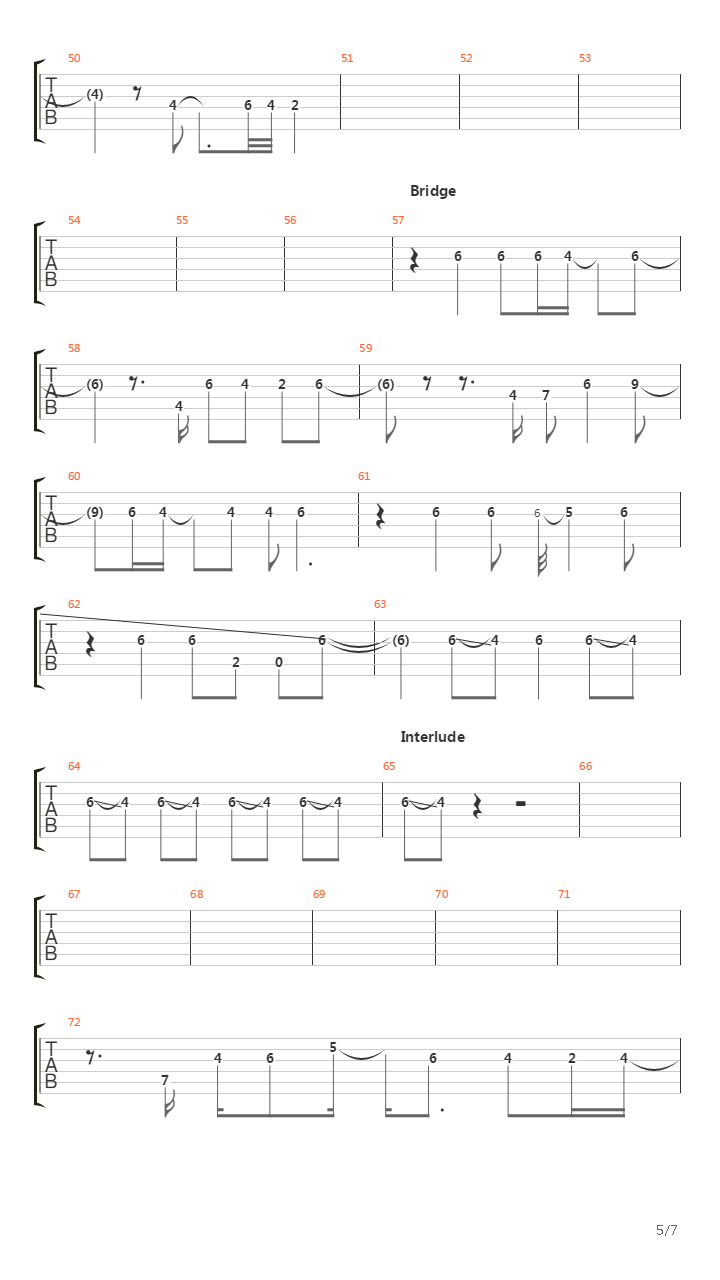 Bent吉他谱