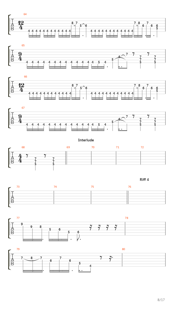 Crystalized Pain In Deconstruction吉他谱