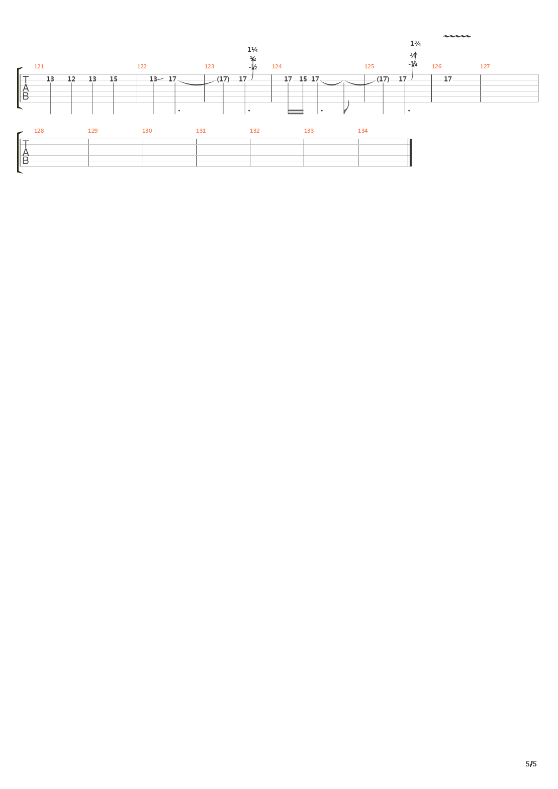 Four吉他谱