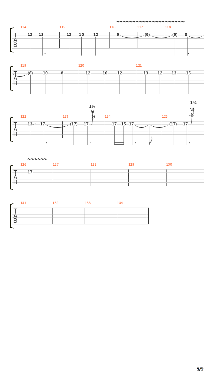 Four吉他谱