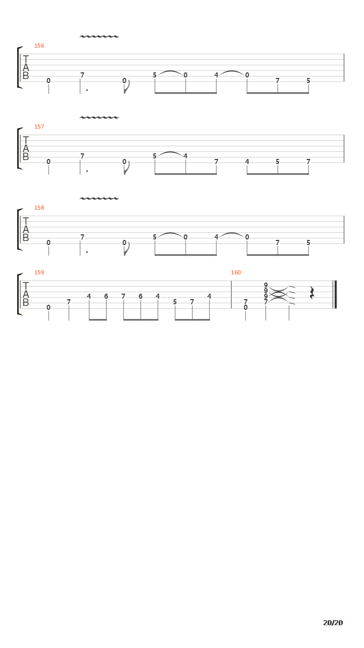 Glasgow Kiss吉他谱