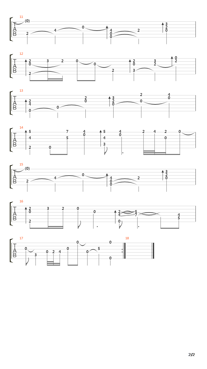 The South Wind吉他谱