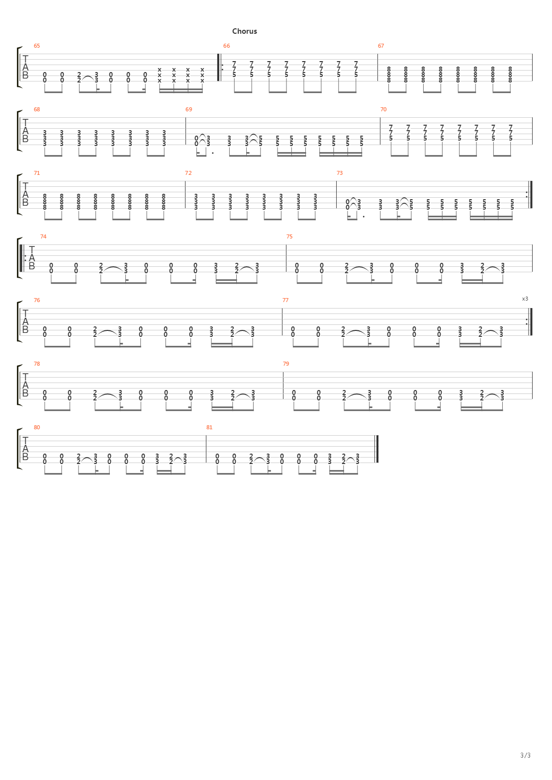 5 Marz吉他谱