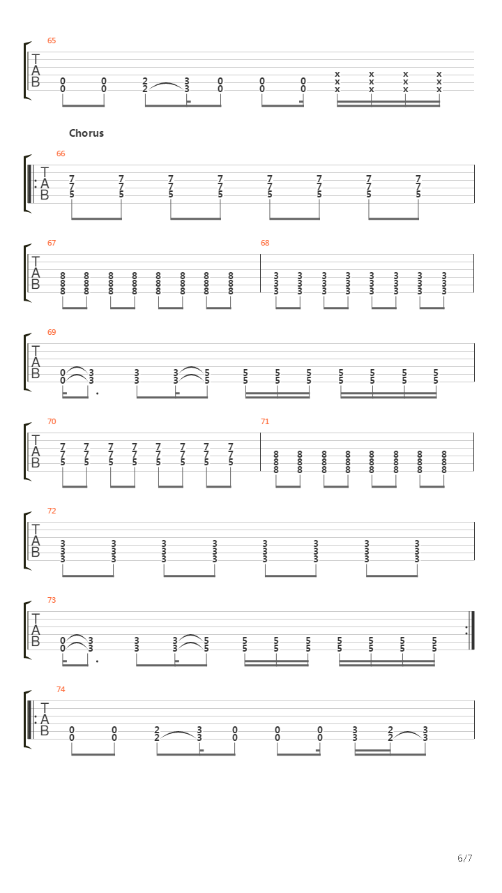 5 Marz吉他谱