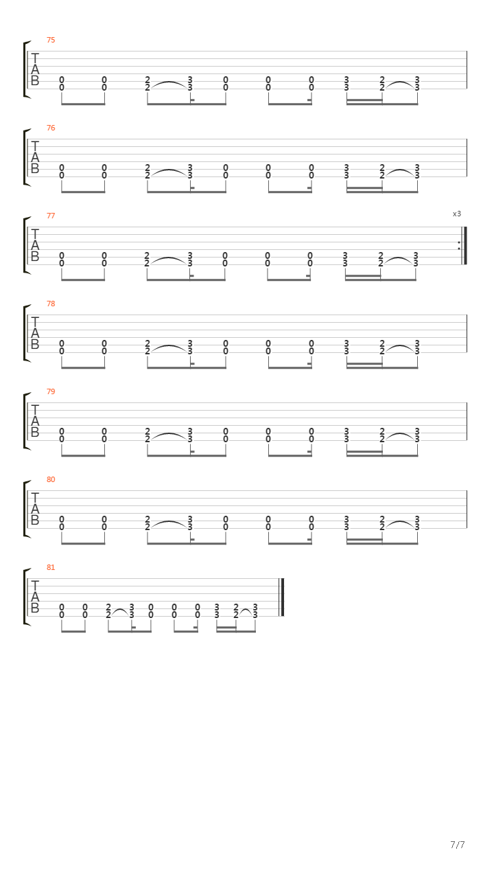 5 Marz吉他谱