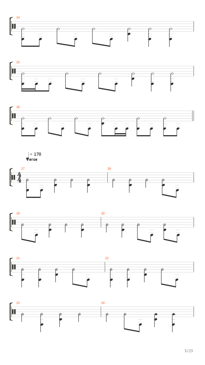 Kaltes Grab吉他谱