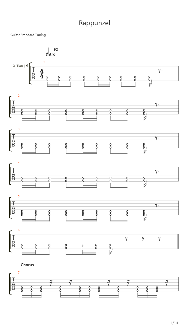 Rappunzel吉他谱