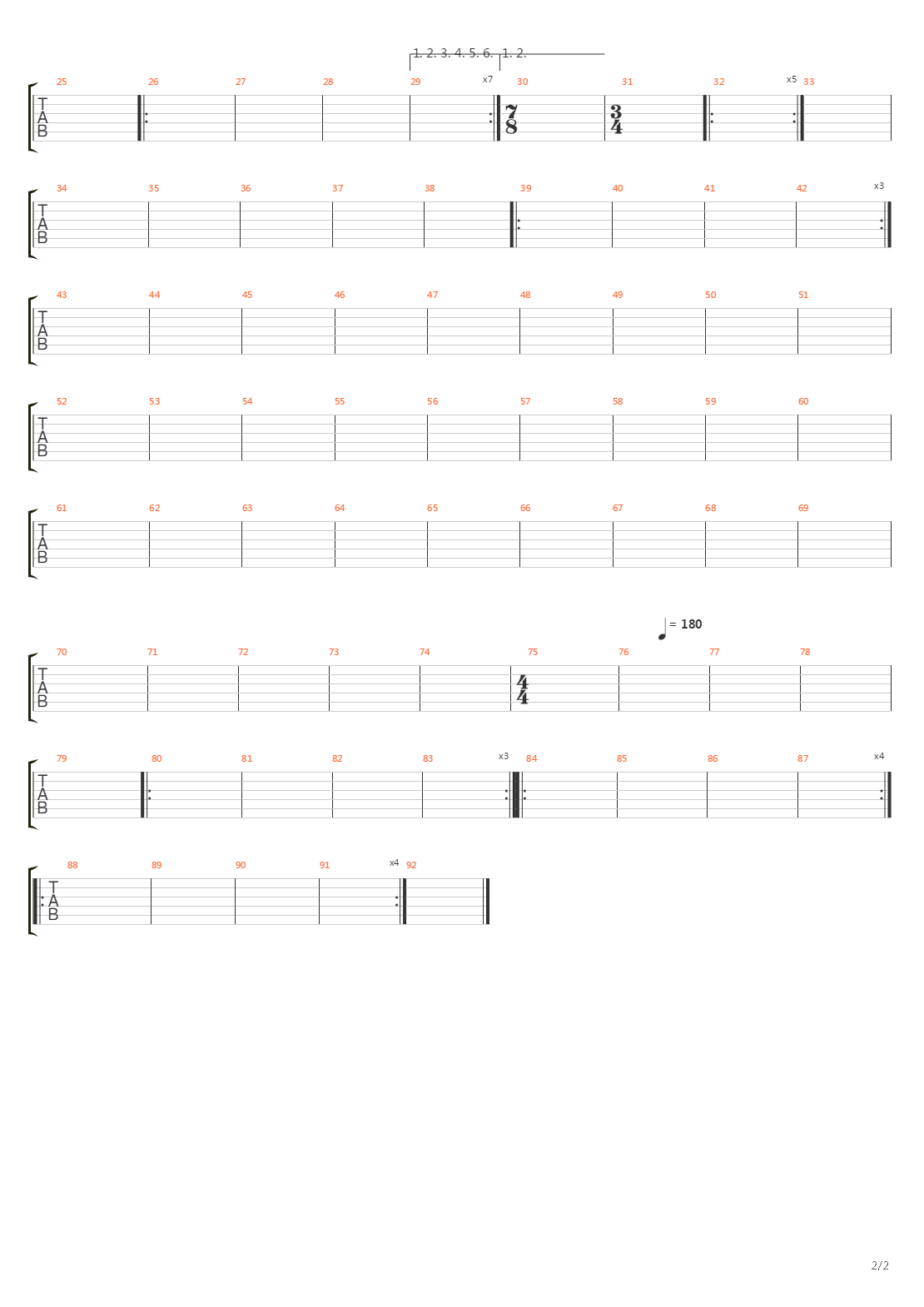 Choirs Of Devastation吉他谱