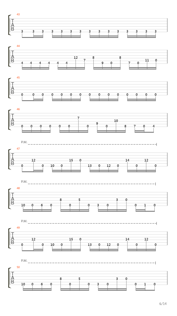 Combustion吉他谱