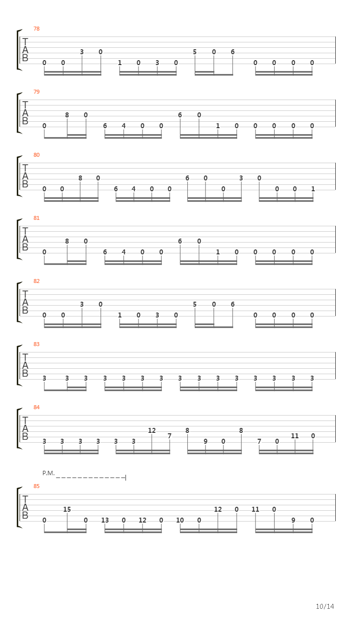 Combustion吉他谱