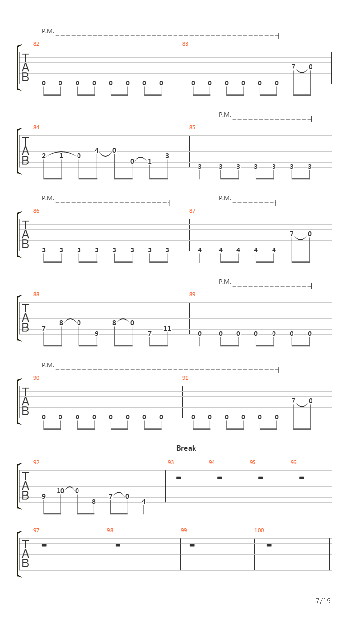 Combustion吉他谱