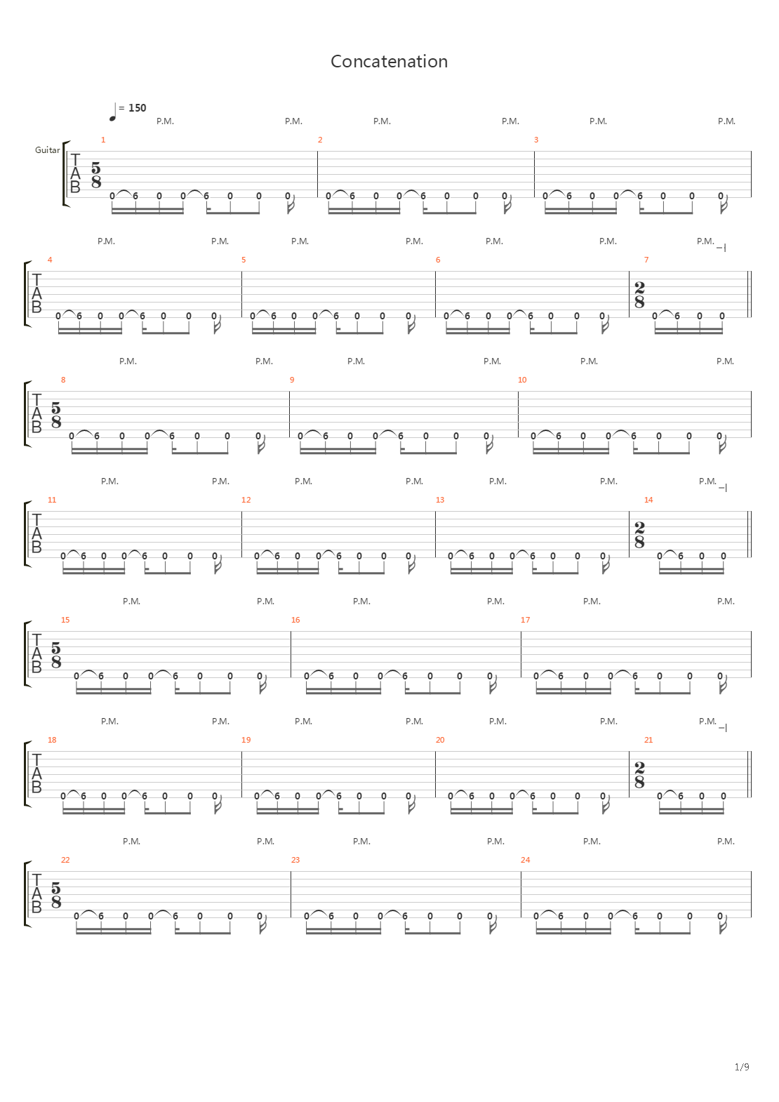 Concatenation吉他谱