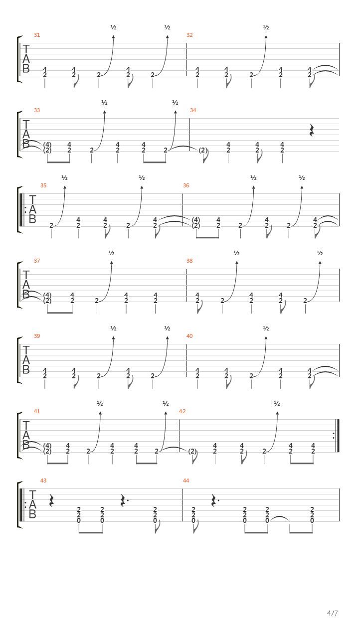 Corridor Of Chameleons吉他谱