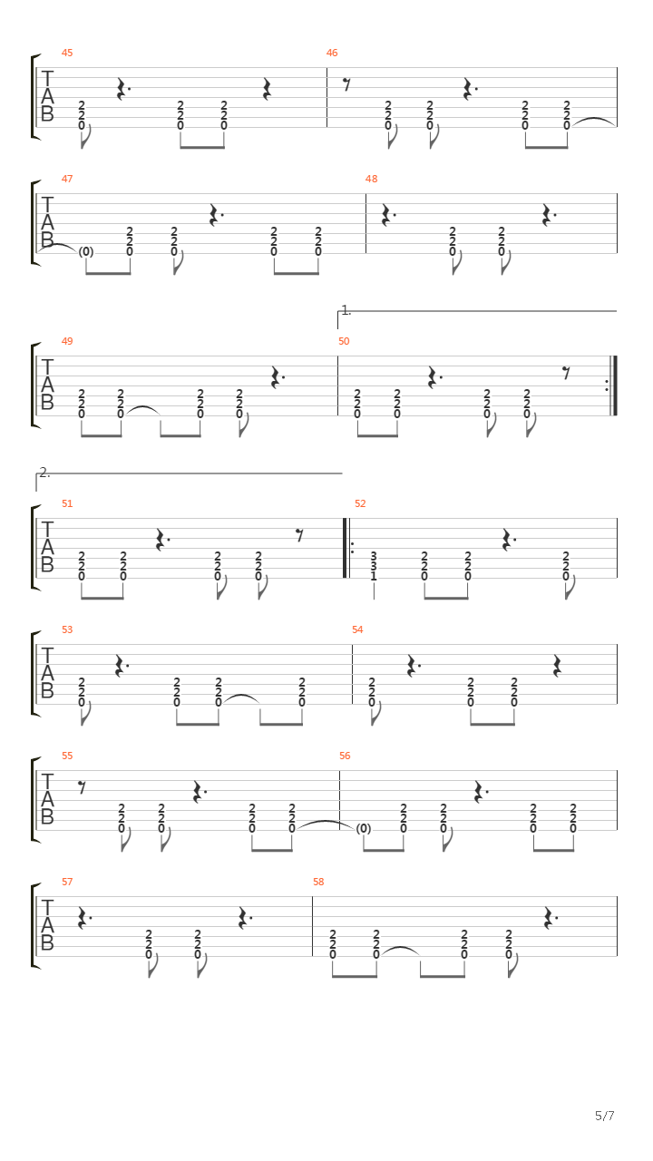 Corridor Of Chameleons吉他谱