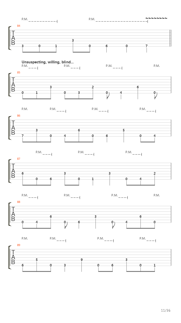 Dancers To A Discordant System吉他谱