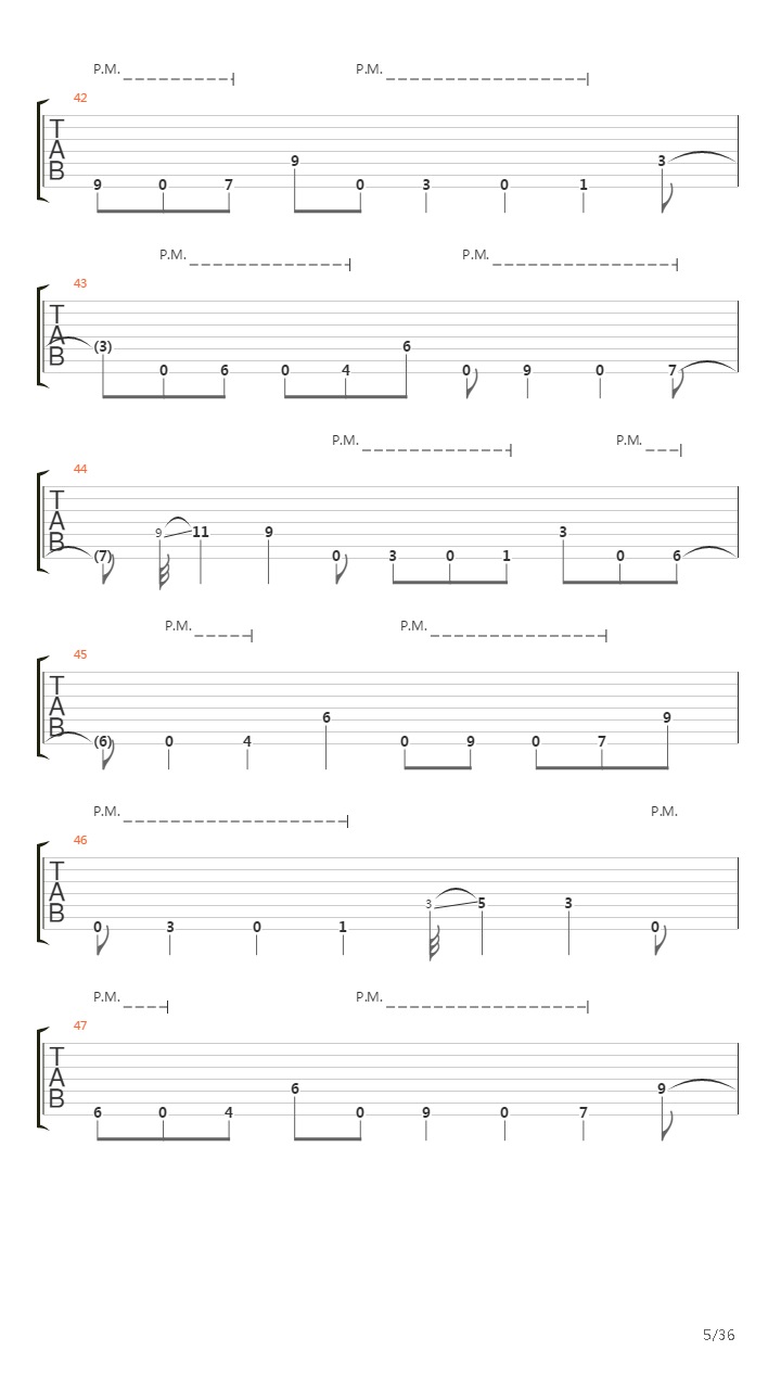Dancers To A Discordant System吉他谱