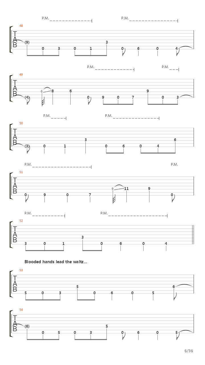 Dancers To A Discordant System吉他谱