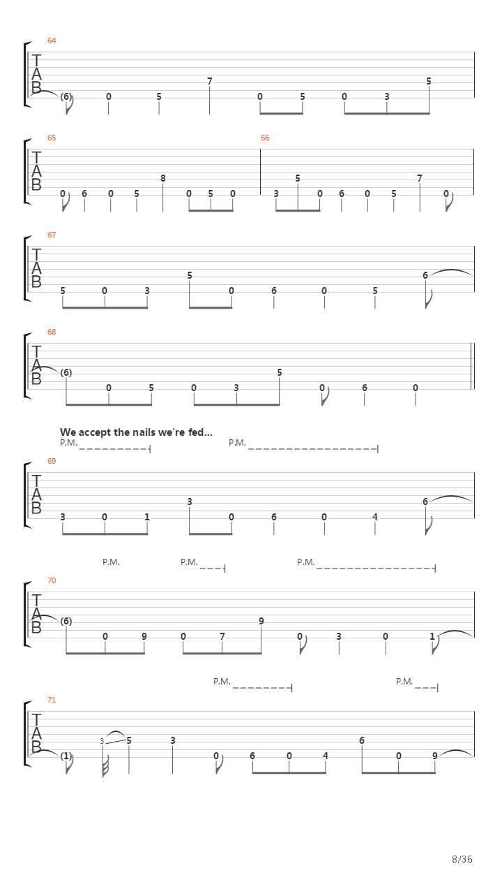 Dancers To A Discordant System吉他谱