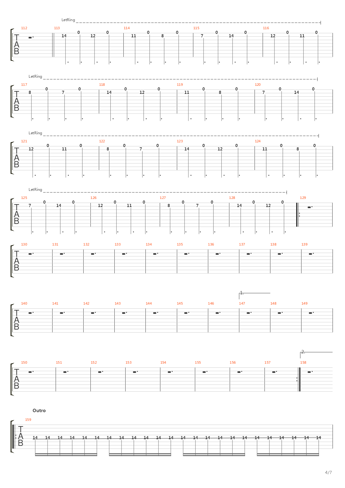 Dancers To A Discordant System吉他谱