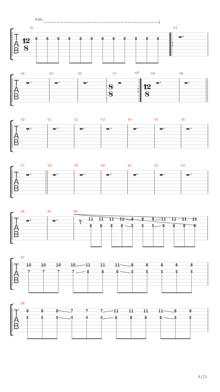 Dancers To A Discordant System吉他谱