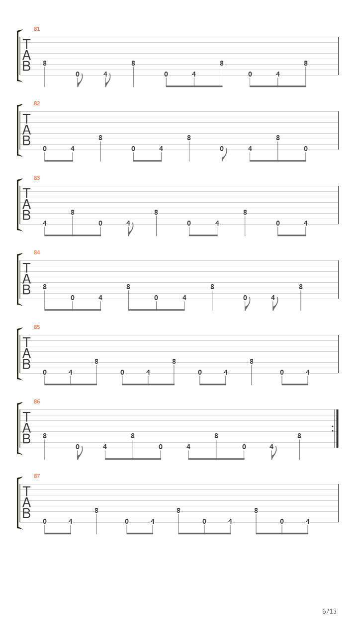 Dancers To A Discordant System吉他谱