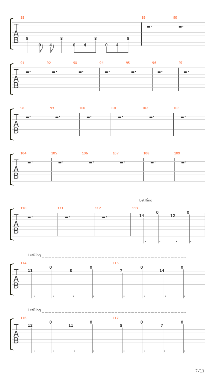 Dancers To A Discordant System吉他谱