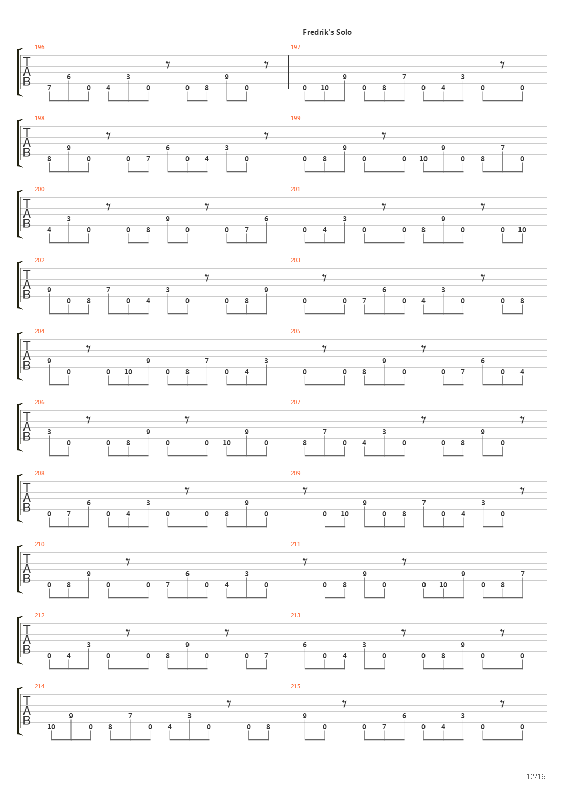 Dancers To A Discordant System吉他谱