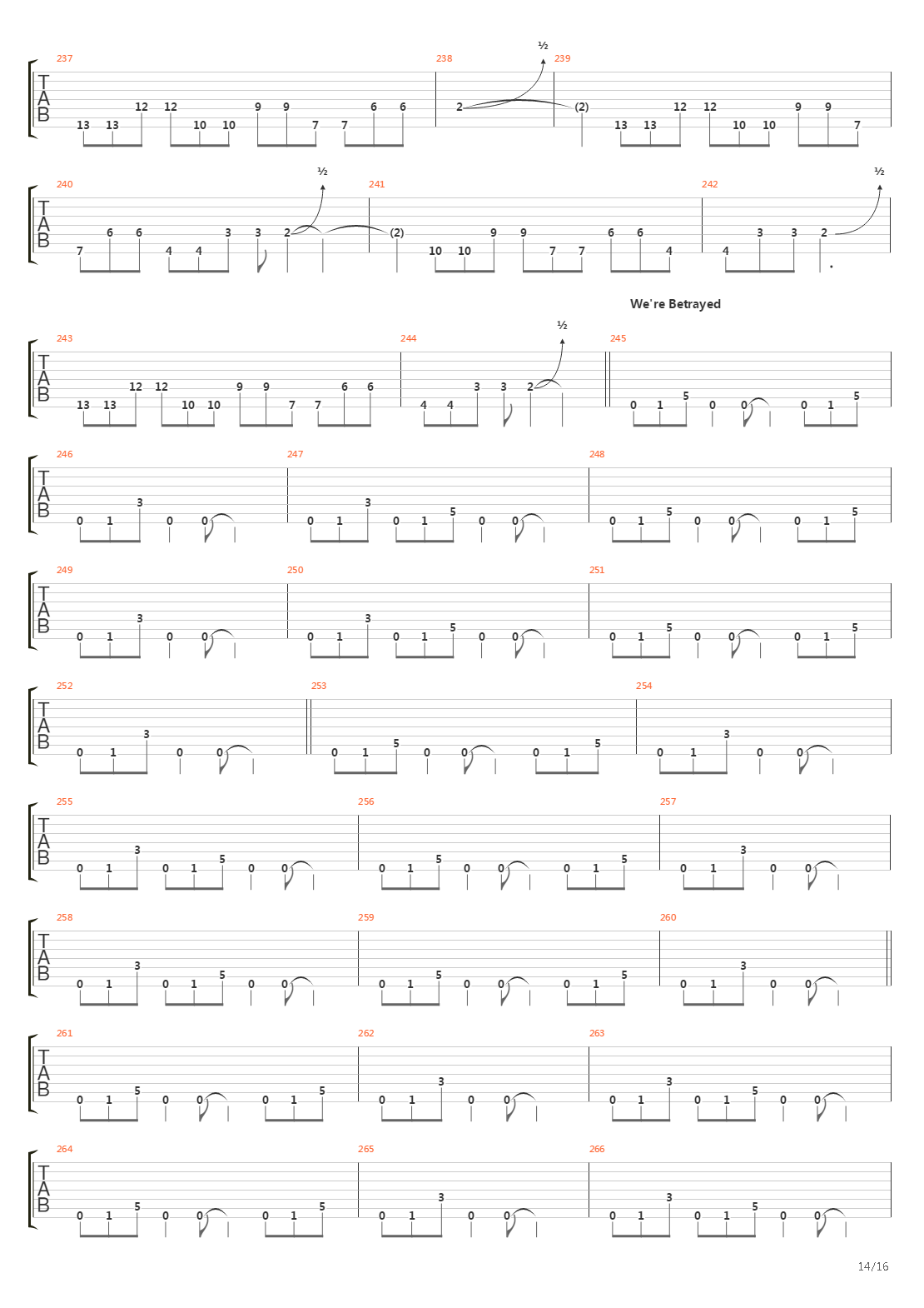 Dancers To A Discordant System吉他谱