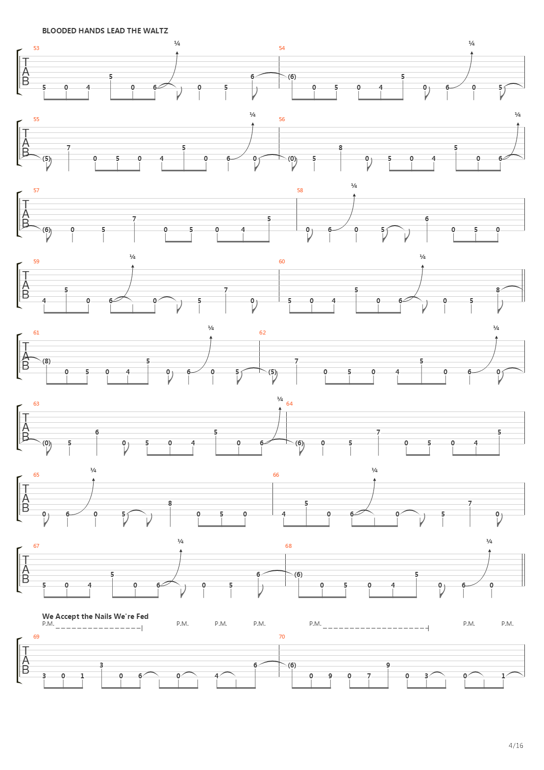 Dancers To A Discordant System吉他谱