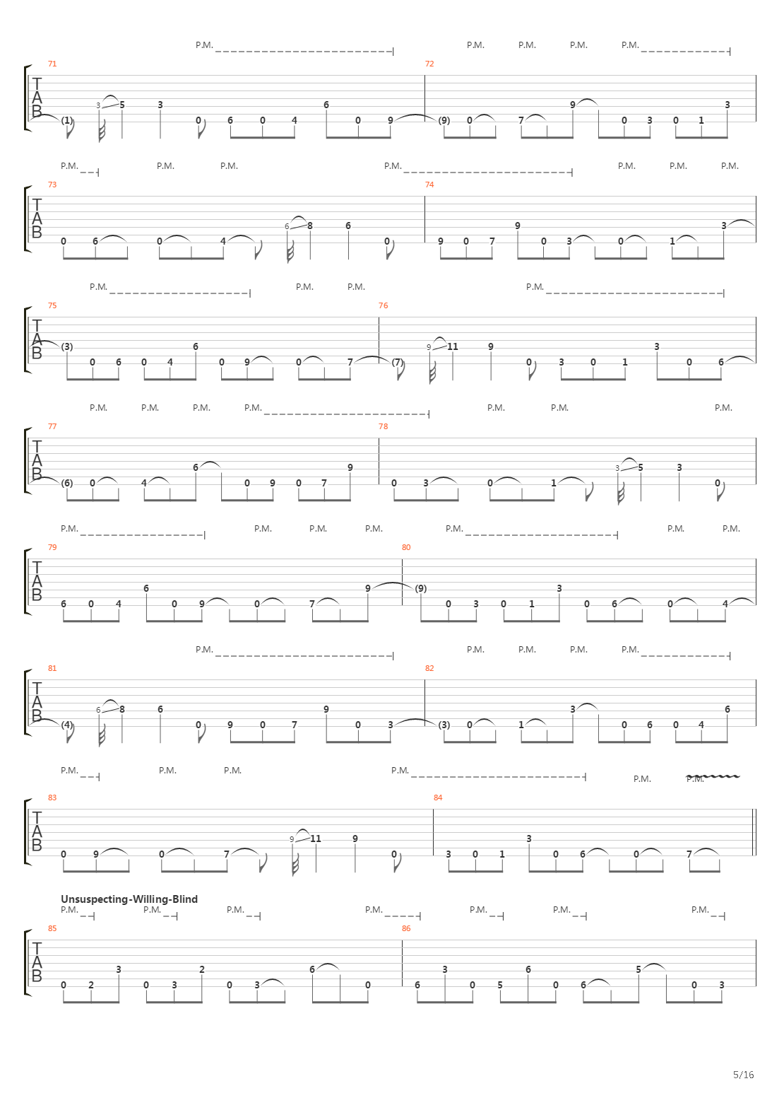 Dancers To A Discordant System吉他谱