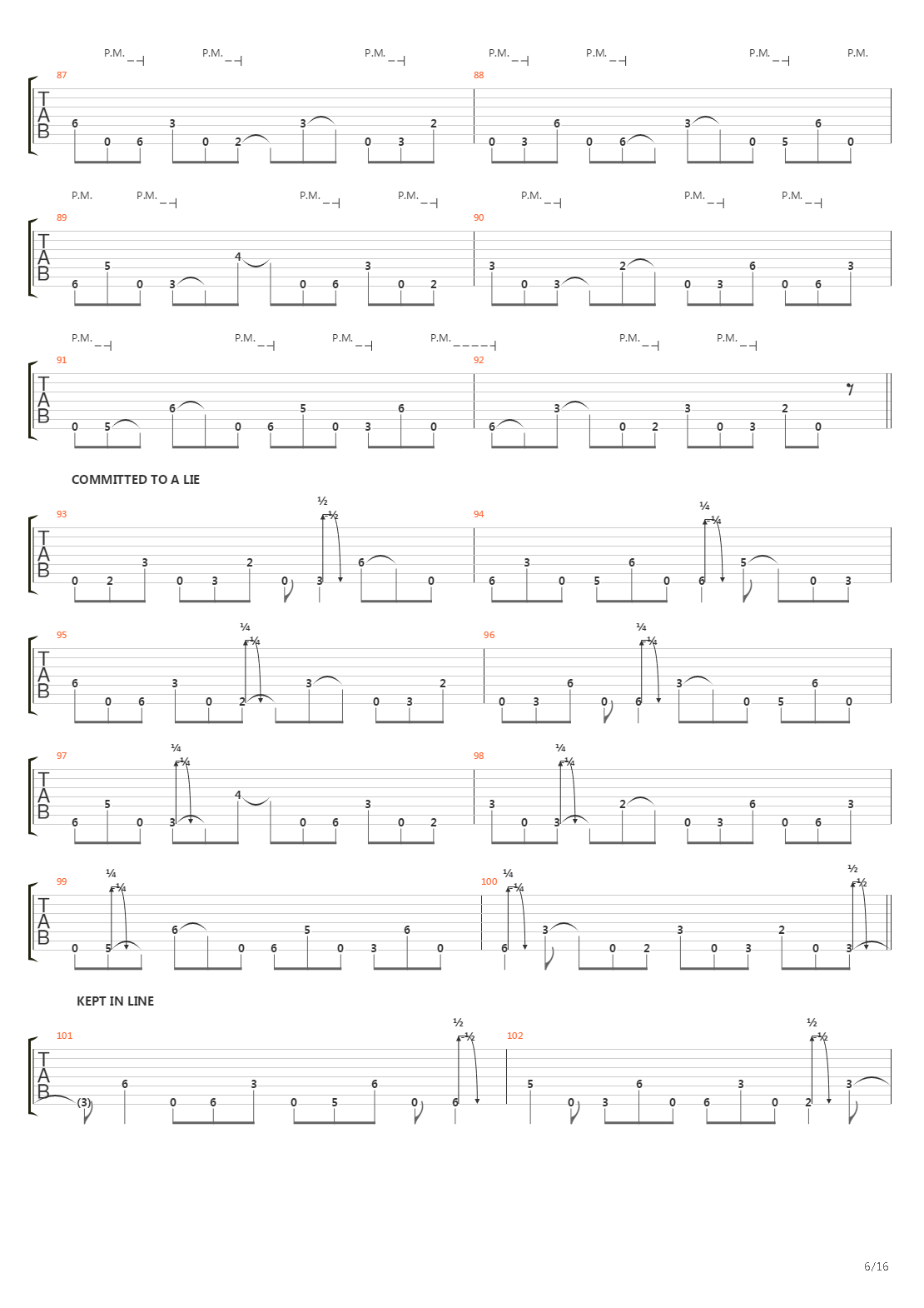 Dancers To A Discordant System吉他谱